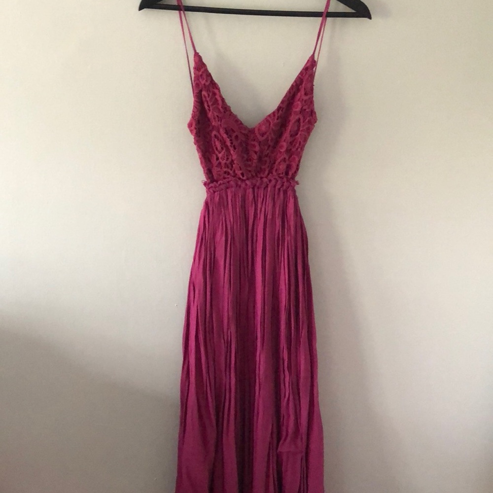 L’atiste by Amy backless cotton maxi dress